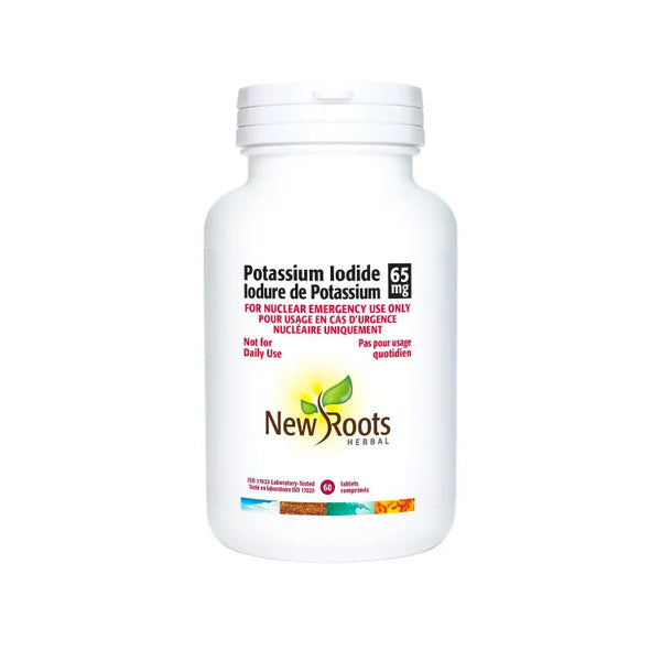 New Roots, Potassium Iodide, 65mg, 60 Tablets