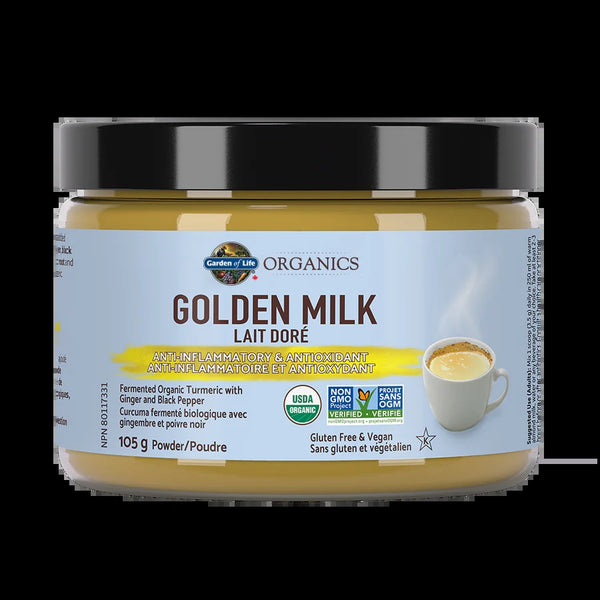 GARDEN OF LIFE CANADA NEW: ORGANICS GOLDEN MILK 105g