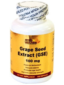 GOLD VITAMINS GRAPE SEED EXTRACT 100 CAPSULES